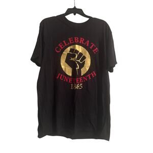 NWOT Gildan Men's Cut Celebrate Juneteenth 1865 T Shirt Size XL 46-48